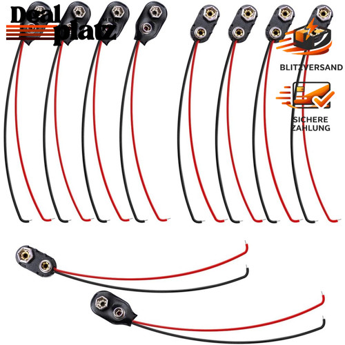 Batterie clip halter - 9v,