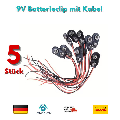 Volt batterieclip block - 5x,
