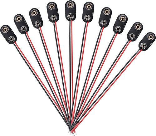 Batterieclip stk - 9v-batterieclip, 10